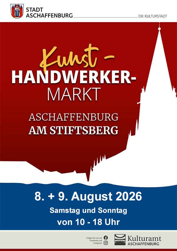 Kunsthandwerkermarkt 2026 Aschaffenburg